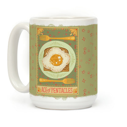 Tarot Card: The Egg Of Pentacles Coffee Mug