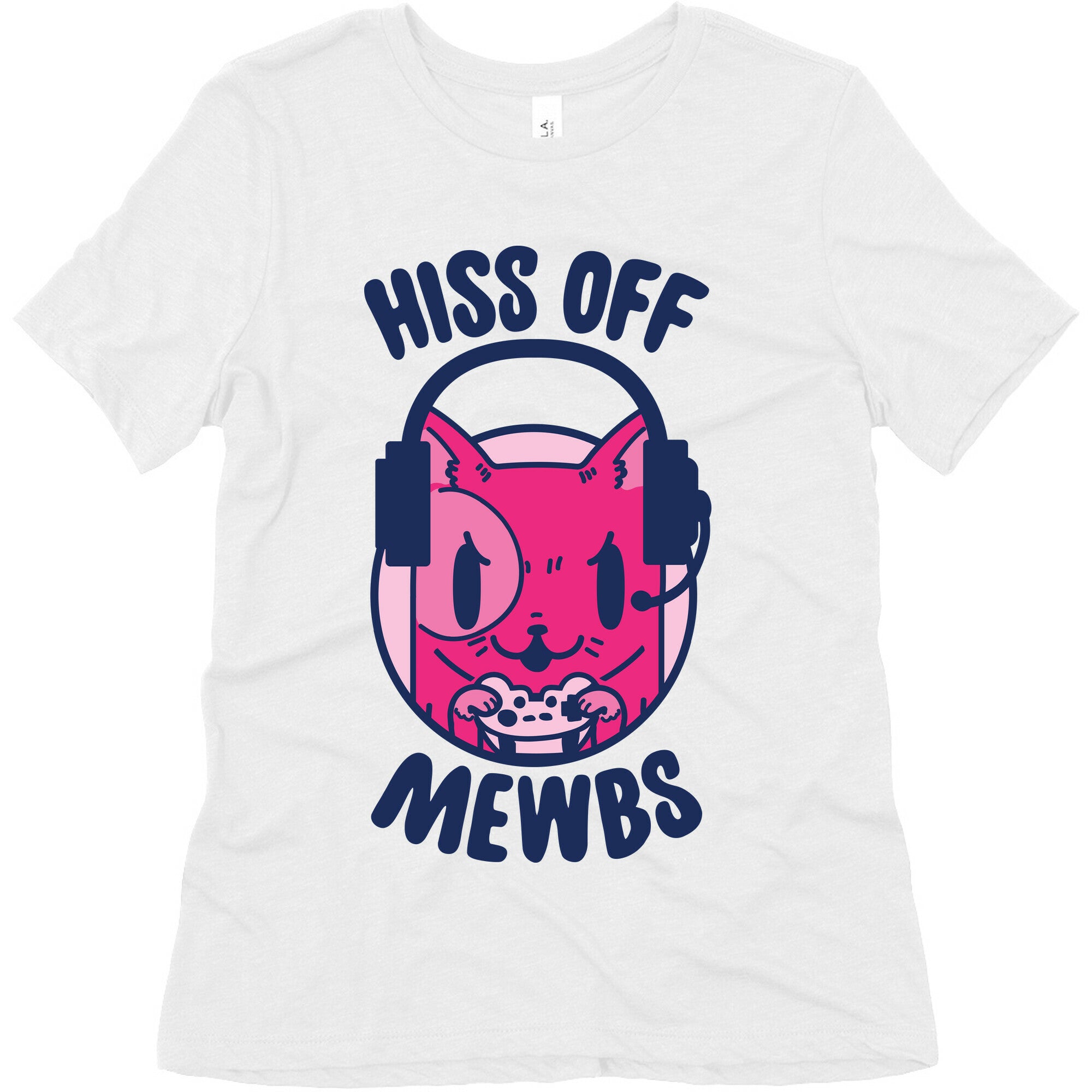 Hiss Off Mewbs Gamer Cat Women's Triblend Tee