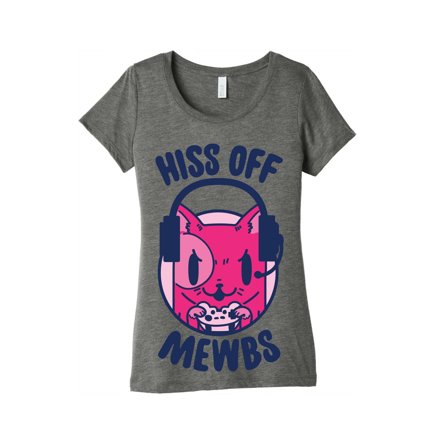 Hiss Off Mewbs Gamer Cat Women's Triblend Tee