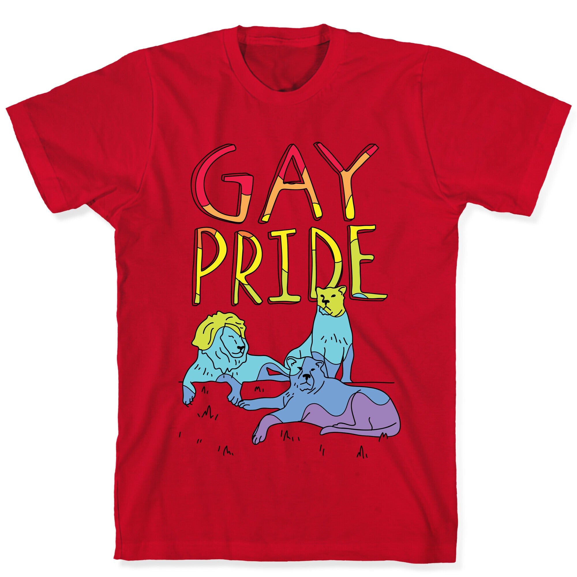 Gay Pride Of Lions T-Shirt