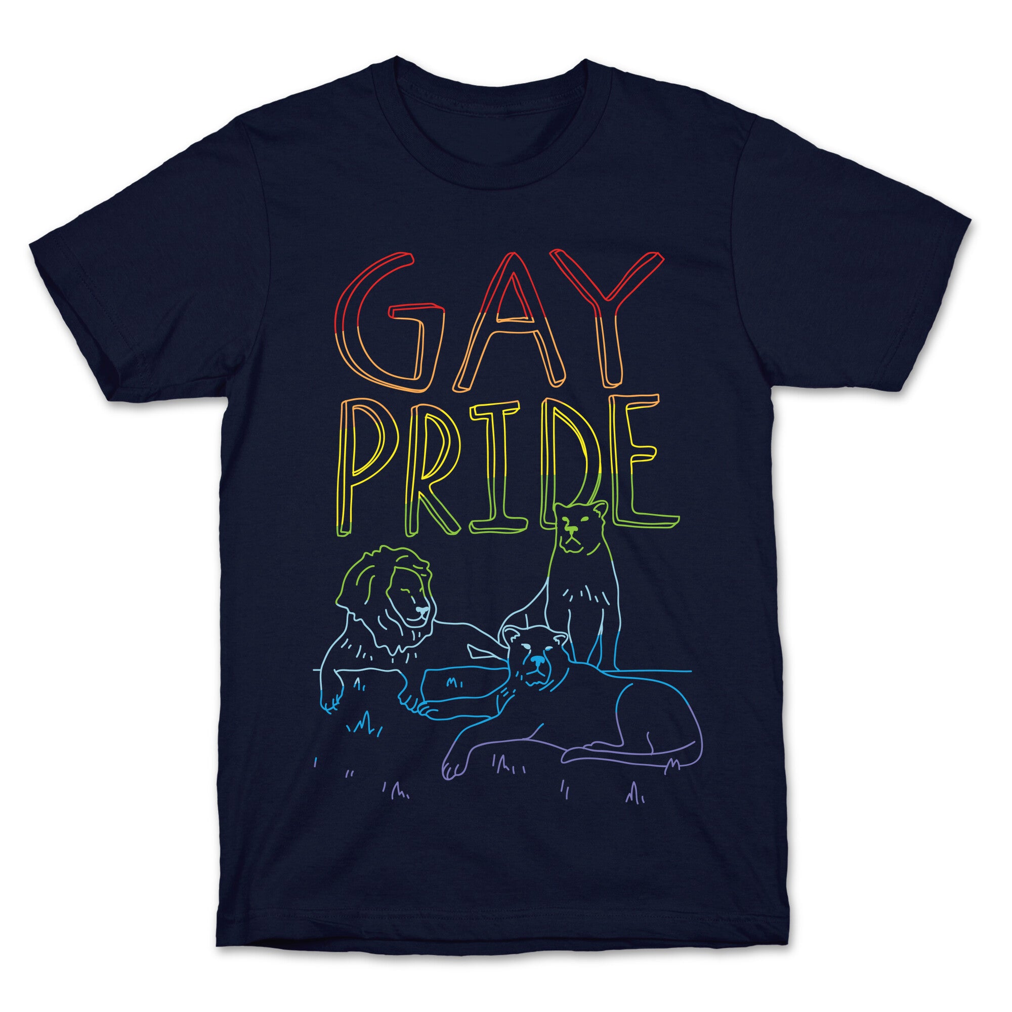 Gay Pride Of Lions T-Shirt