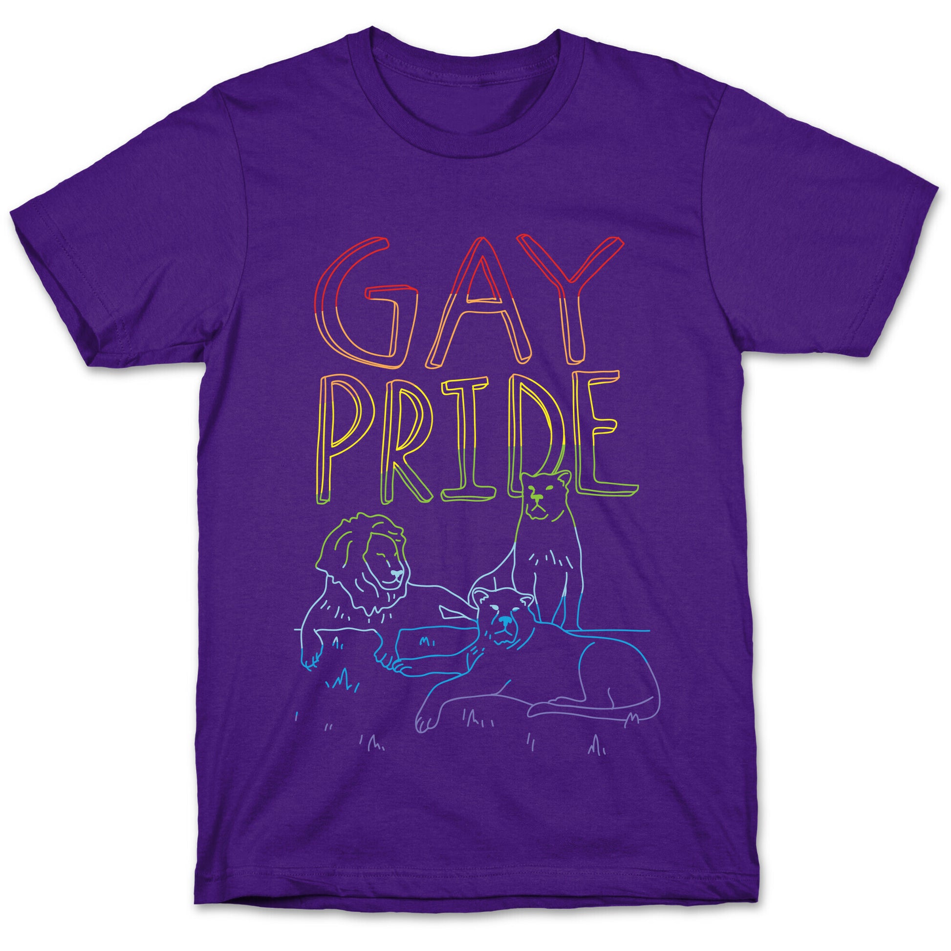 Gay Pride Of Lions T-Shirt