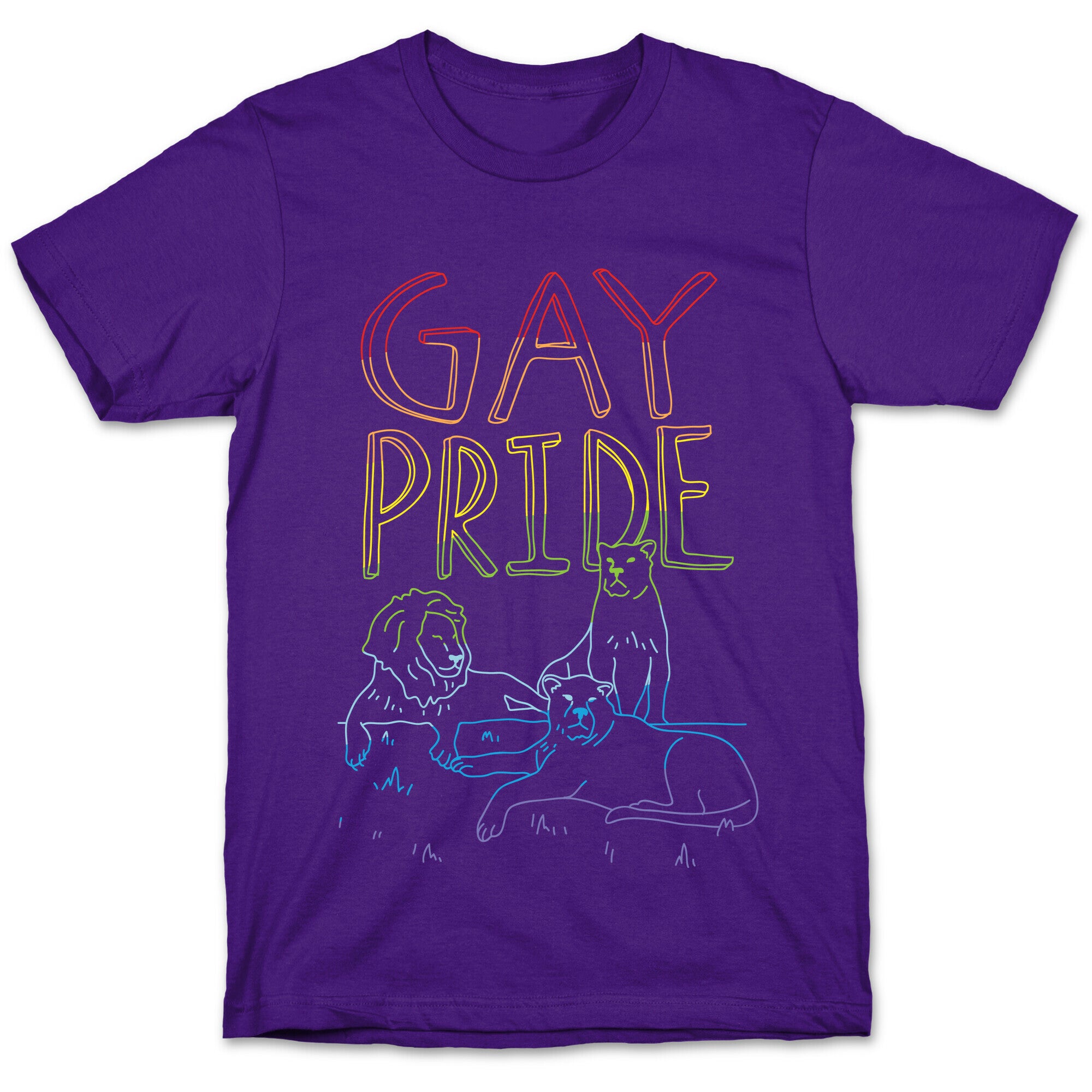 Gay Pride Of Lions T-Shirt