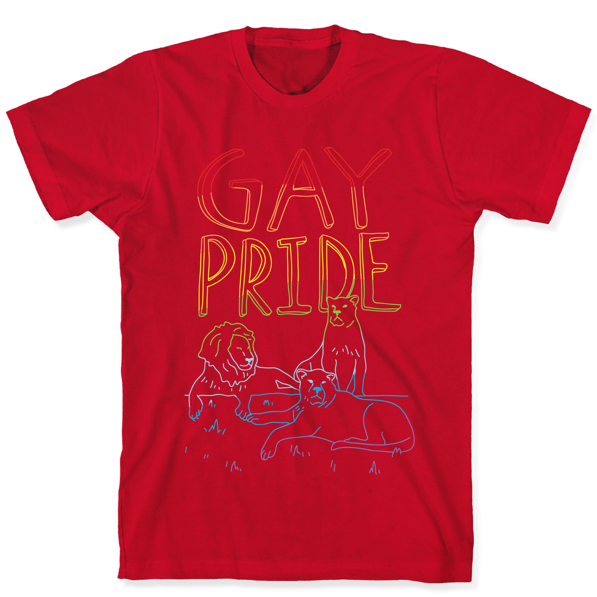 Gay Pride Of Lions T-Shirt