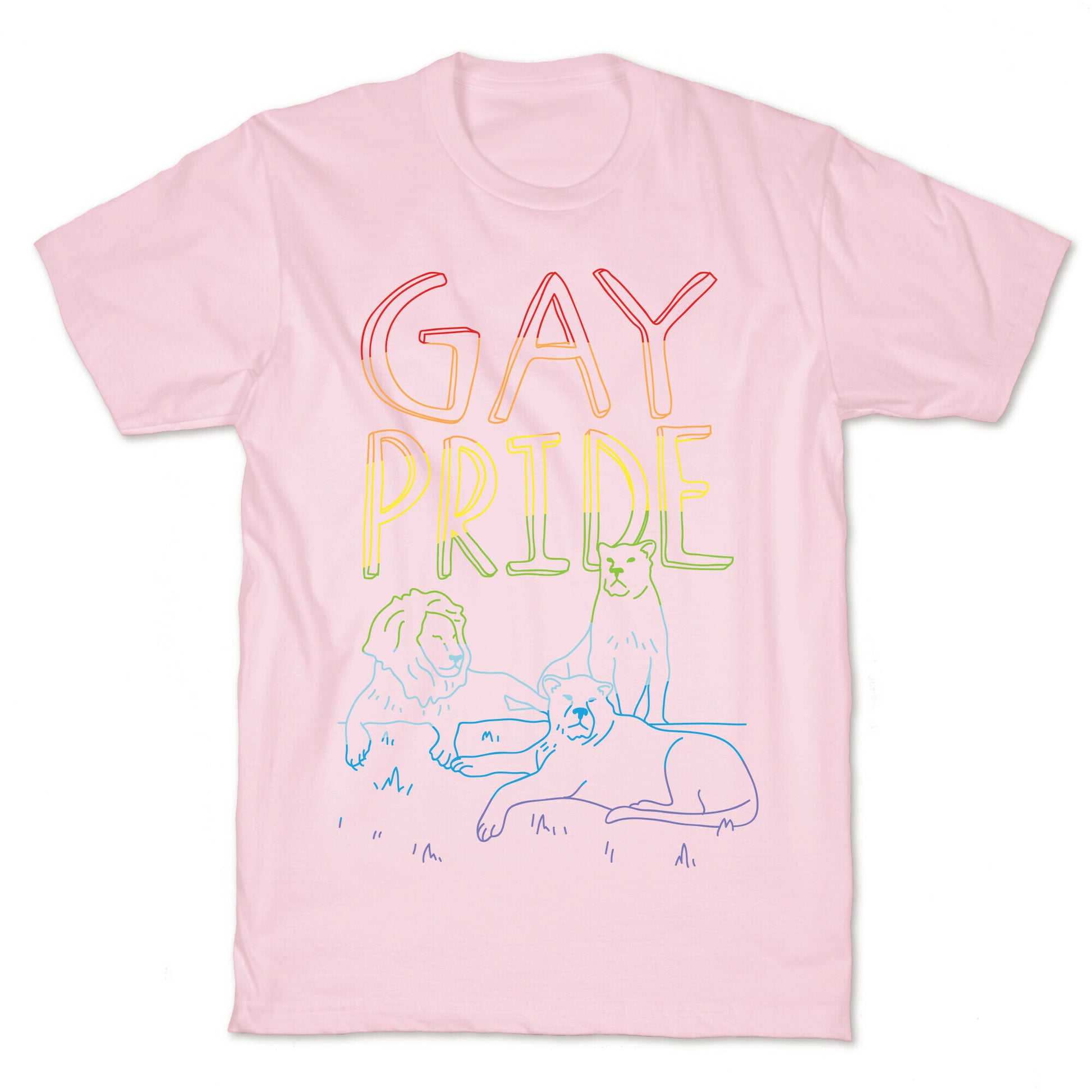 Gay Pride Of Lions T-Shirt