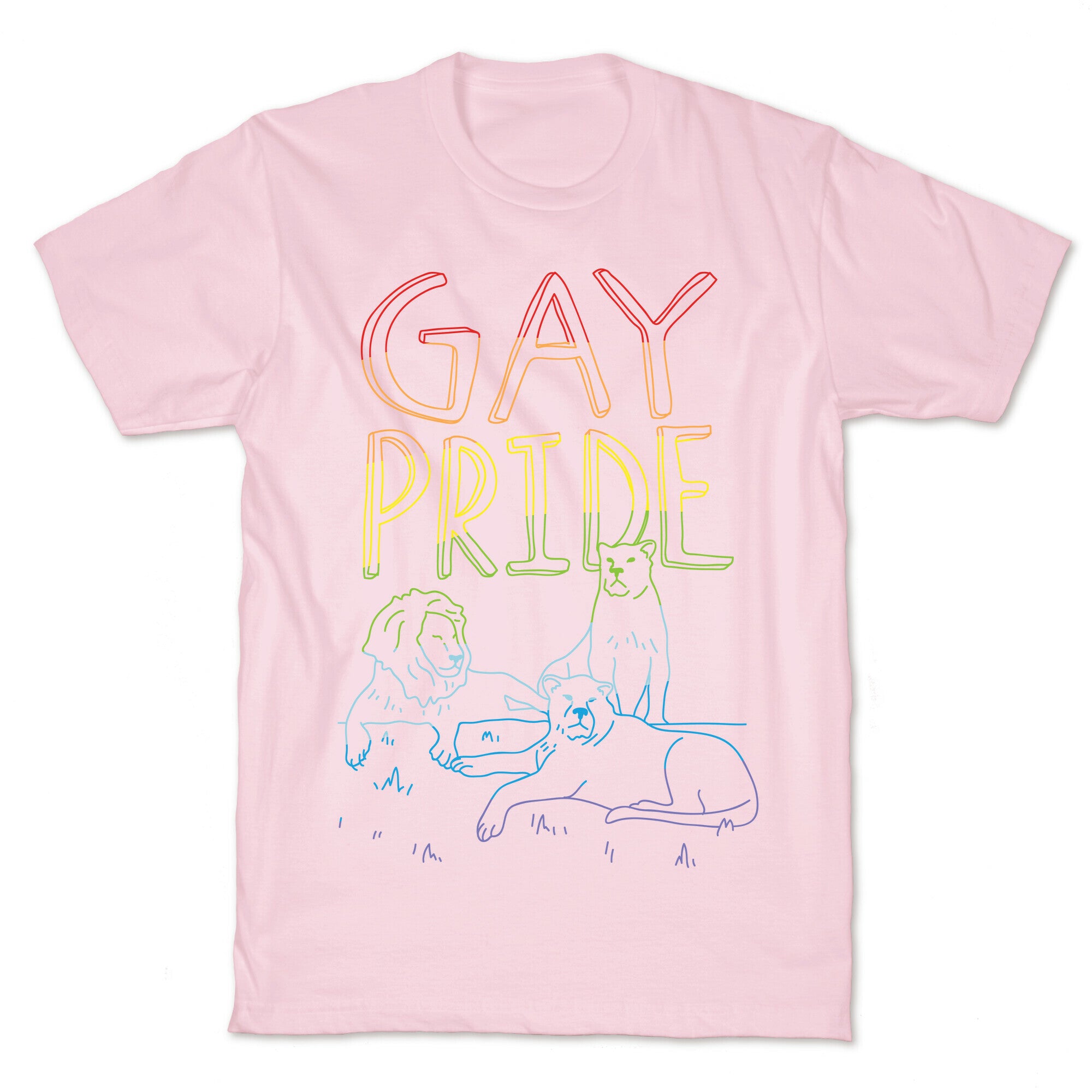 Gay Pride Of Lions T-Shirt