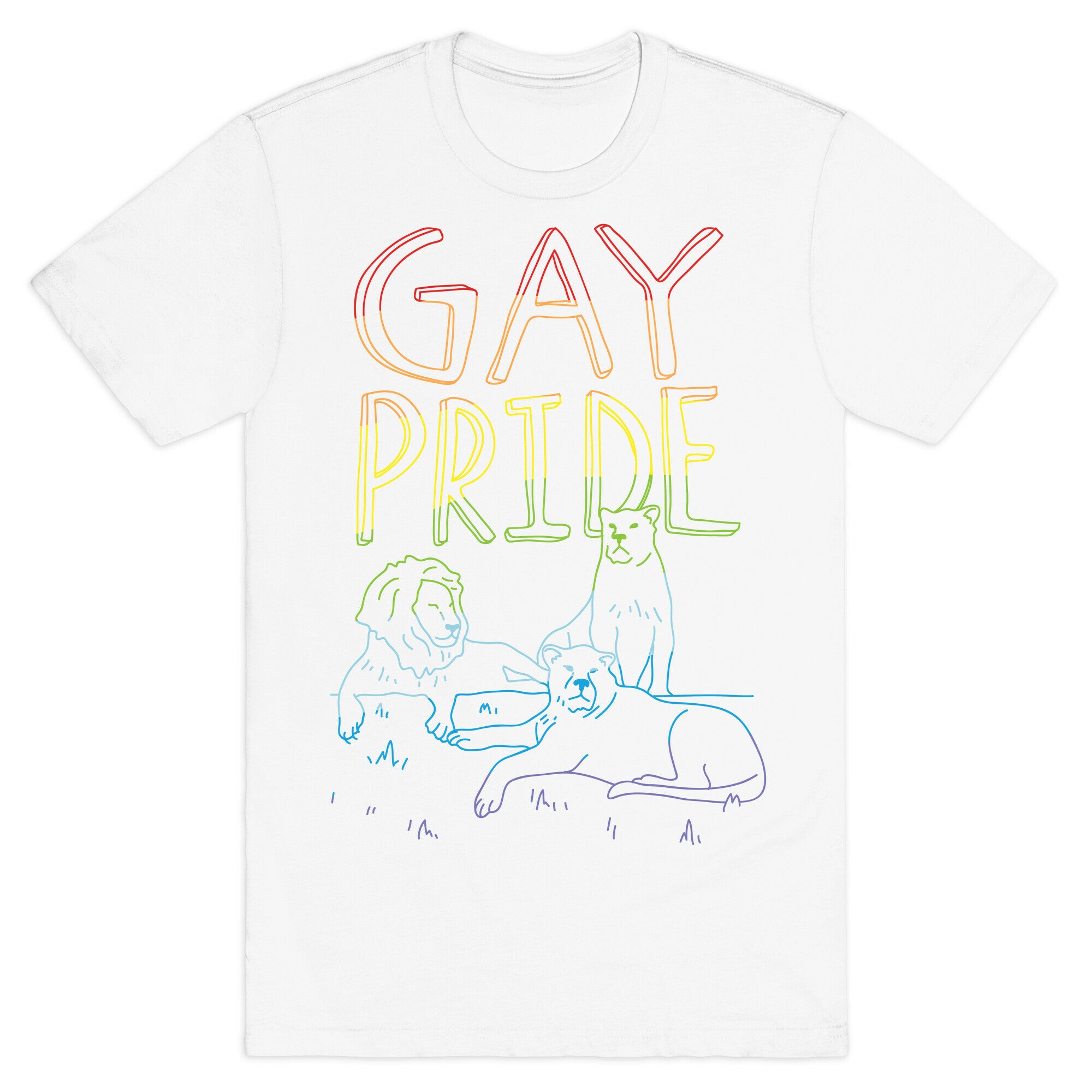 Gay Pride Of Lions T-Shirt