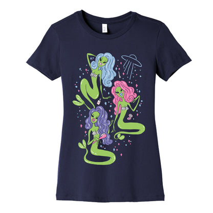 Mermaid Martians Women's Cotton Tee