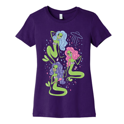 Mermaid Martians Women's Cotton Tee