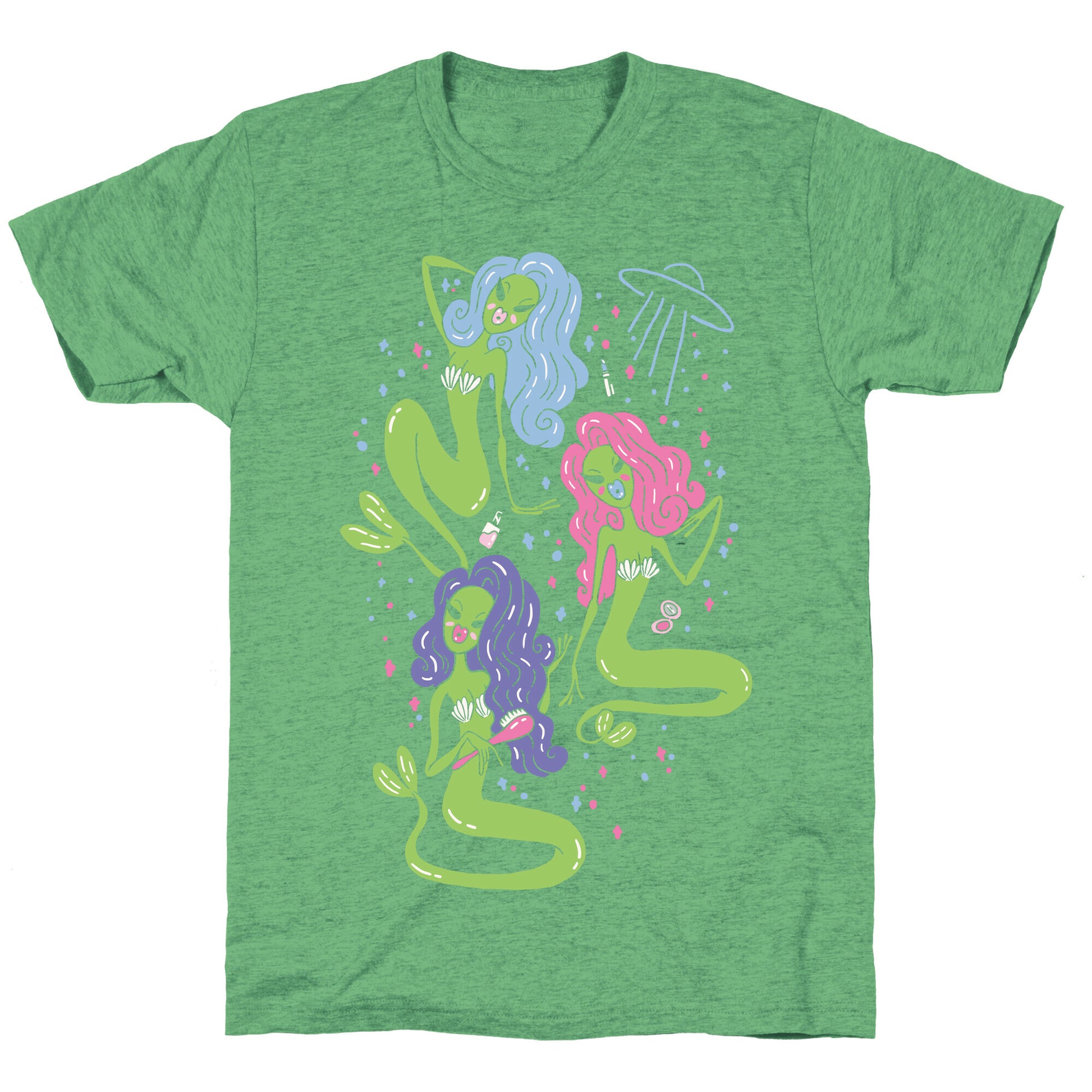 Mermaid Martians Unisex Triblend Tee