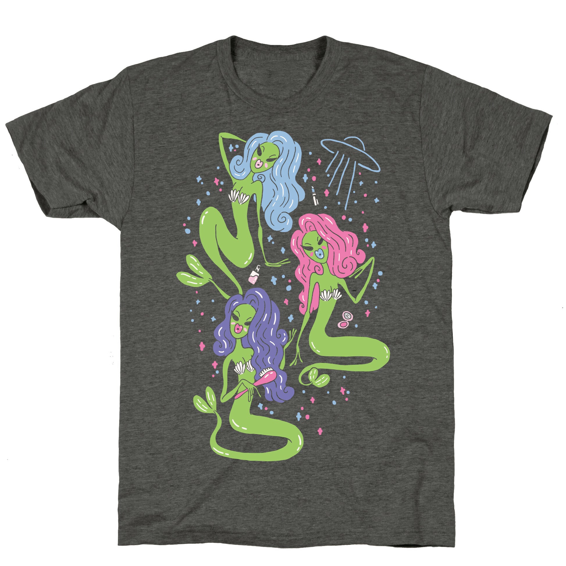 Mermaid Martians Unisex Triblend Tee