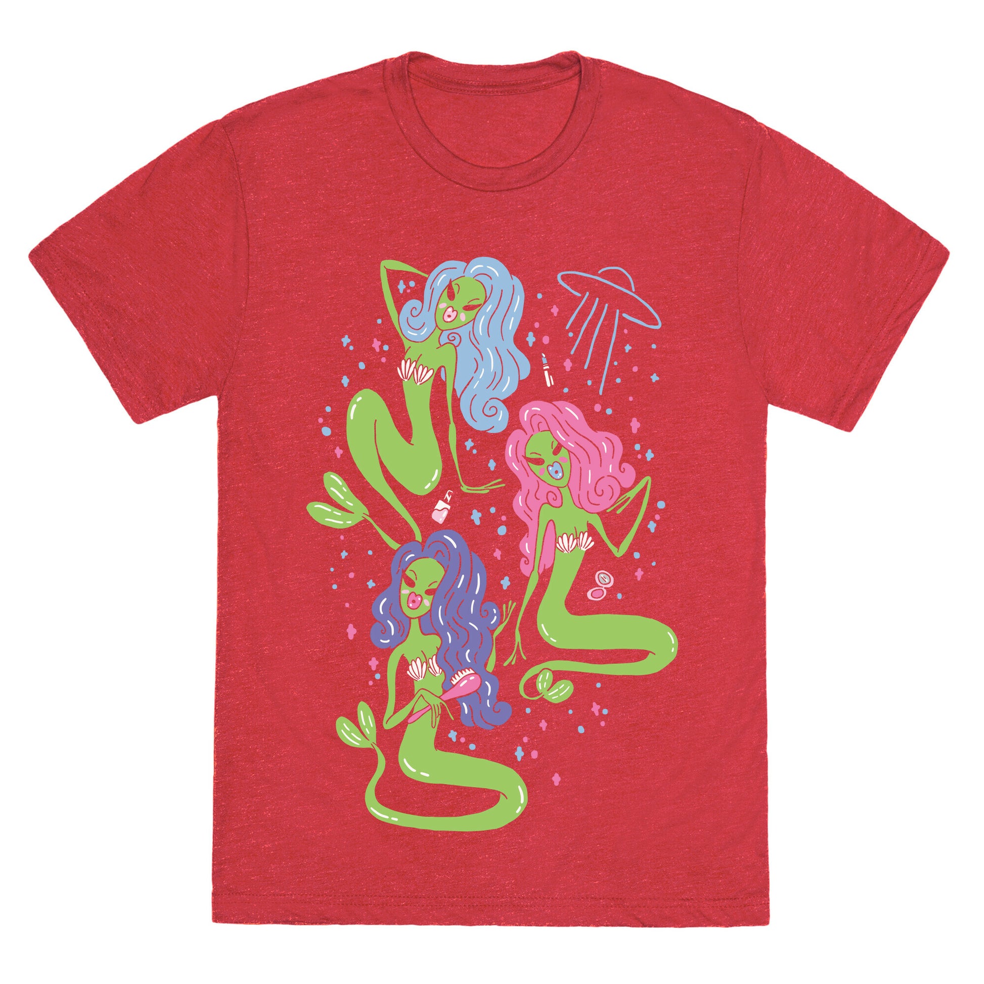 Mermaid Martians Unisex Triblend Tee
