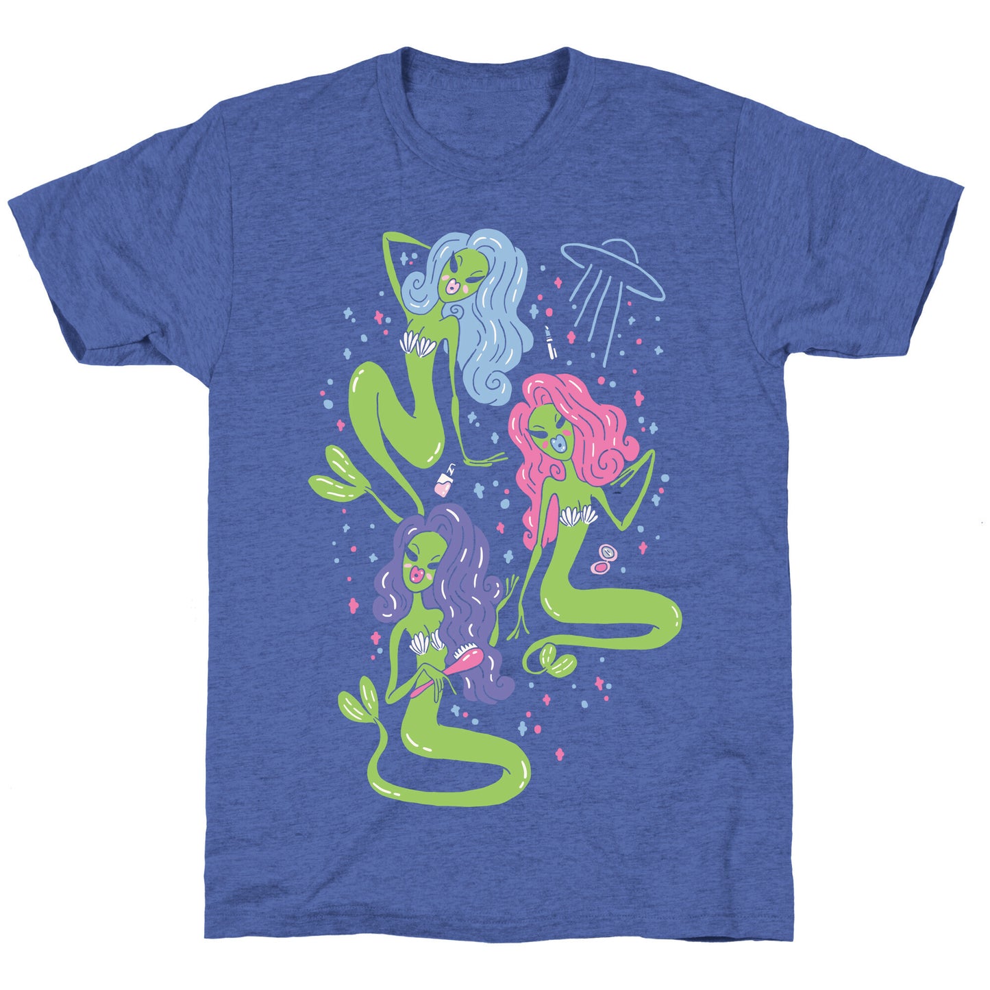 Mermaid Martians Unisex Triblend Tee