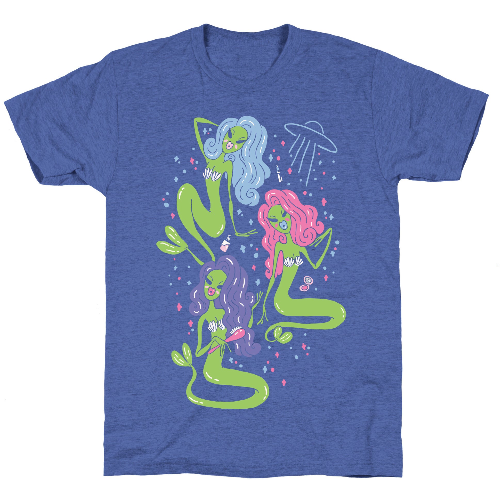 Mermaid Martians Unisex Triblend Tee