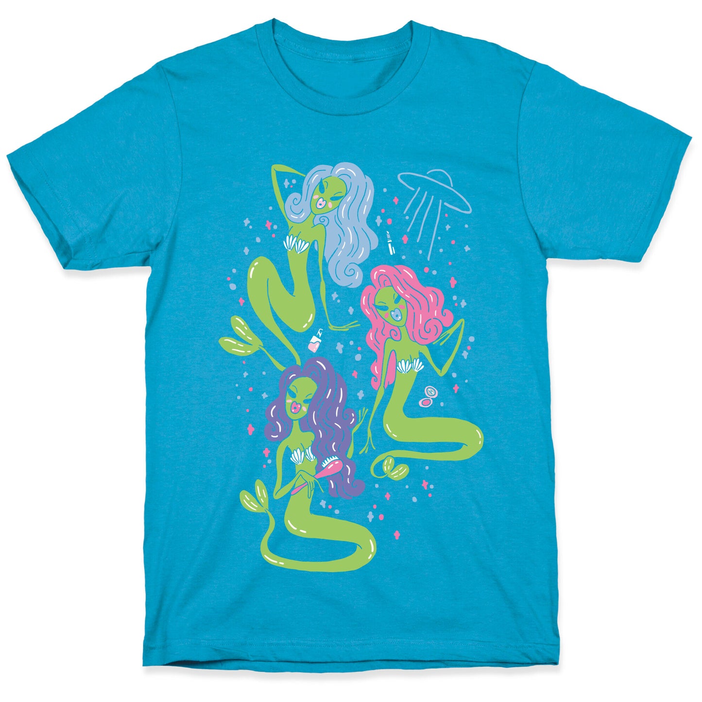 Mermaid Martians Unisex Triblend Tee