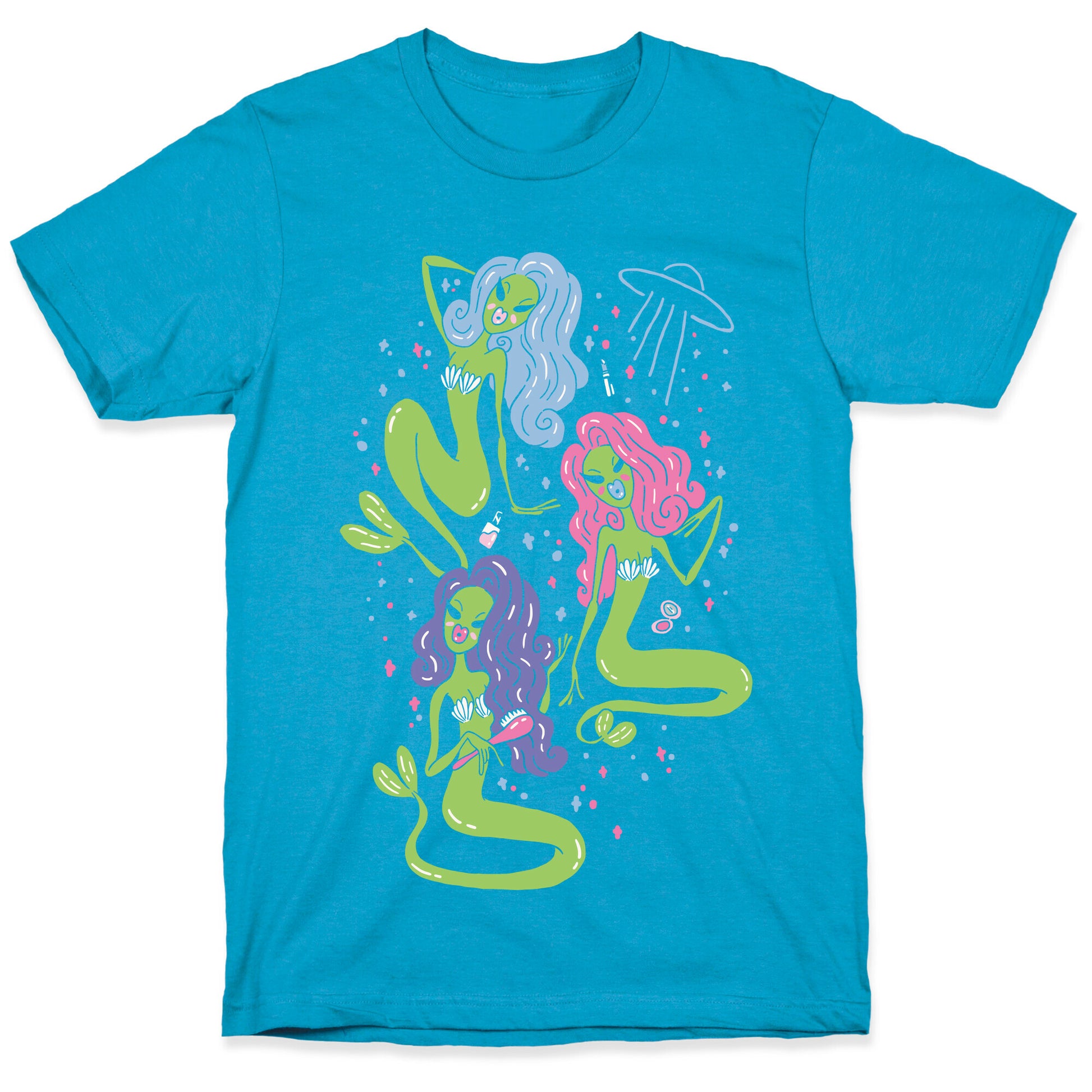 Mermaid Martians Unisex Triblend Tee
