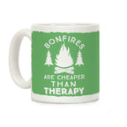 Bonfires Are Cheaper Than Therapy Coffee Mug