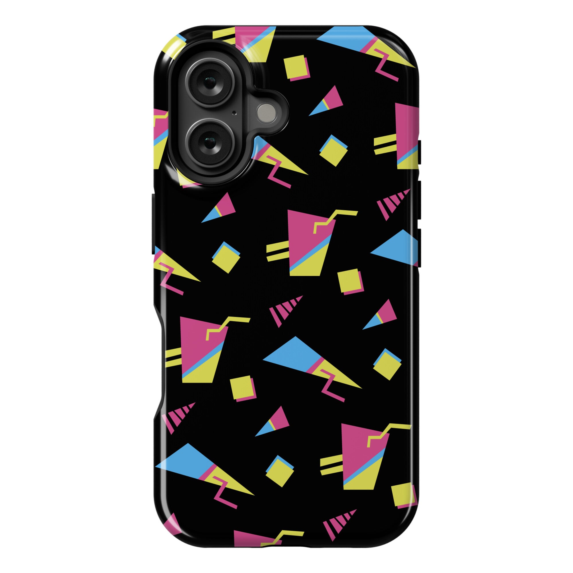 Black 80s/90s Pattern Phone Case