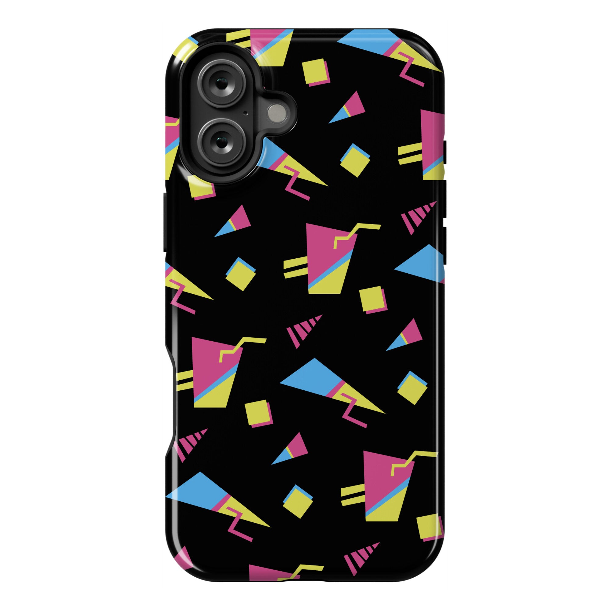 Black 80s/90s Pattern Phone Case