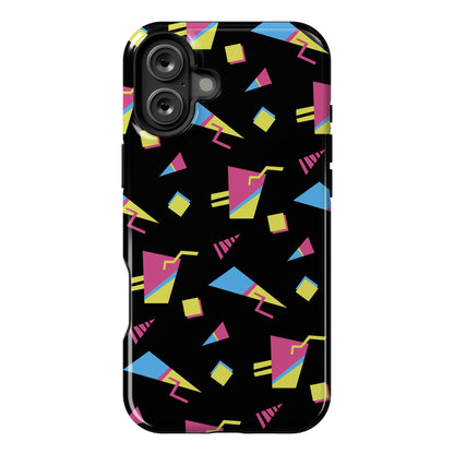 Black 80s/90s Pattern Phone Case