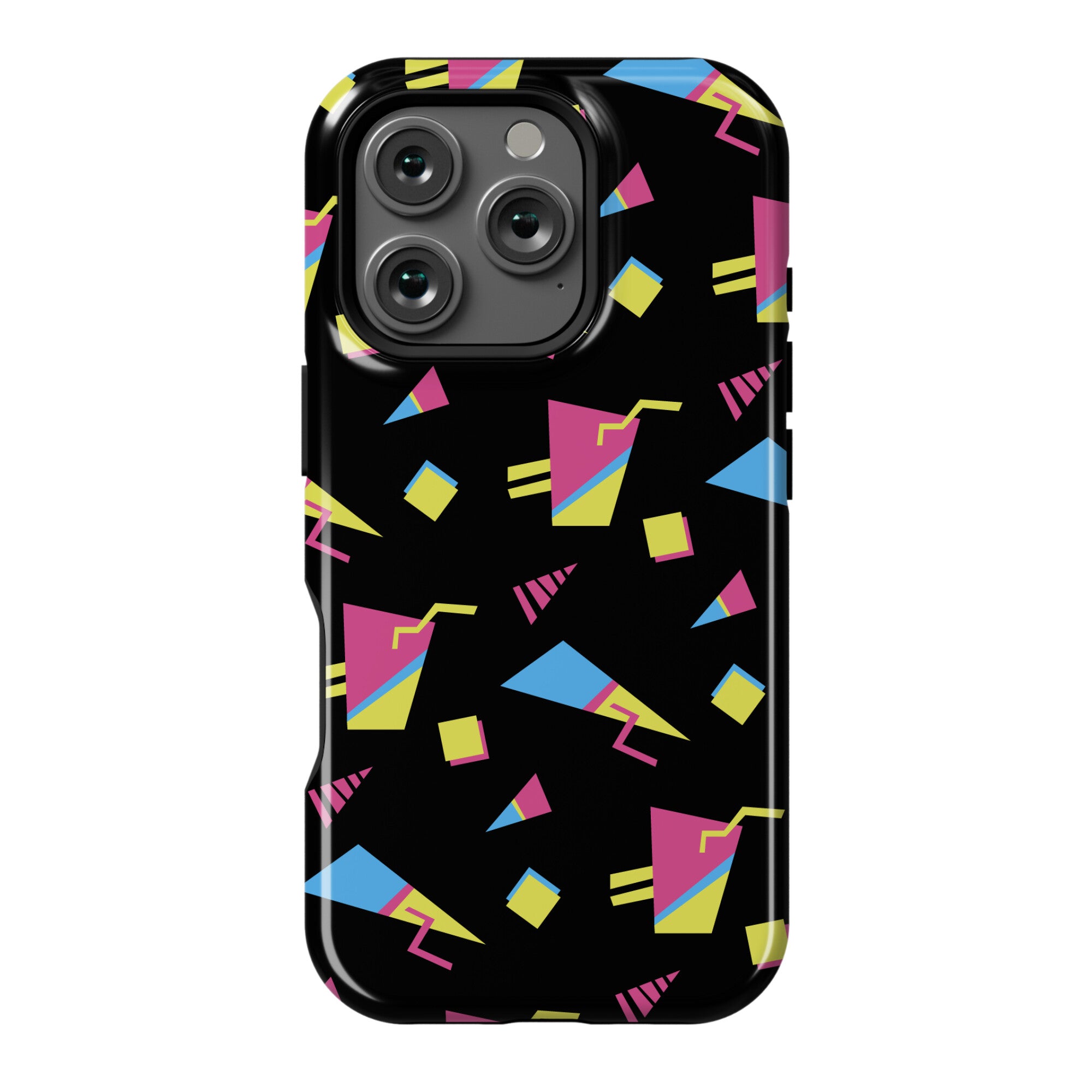 Black 80s/90s Pattern Phone Case