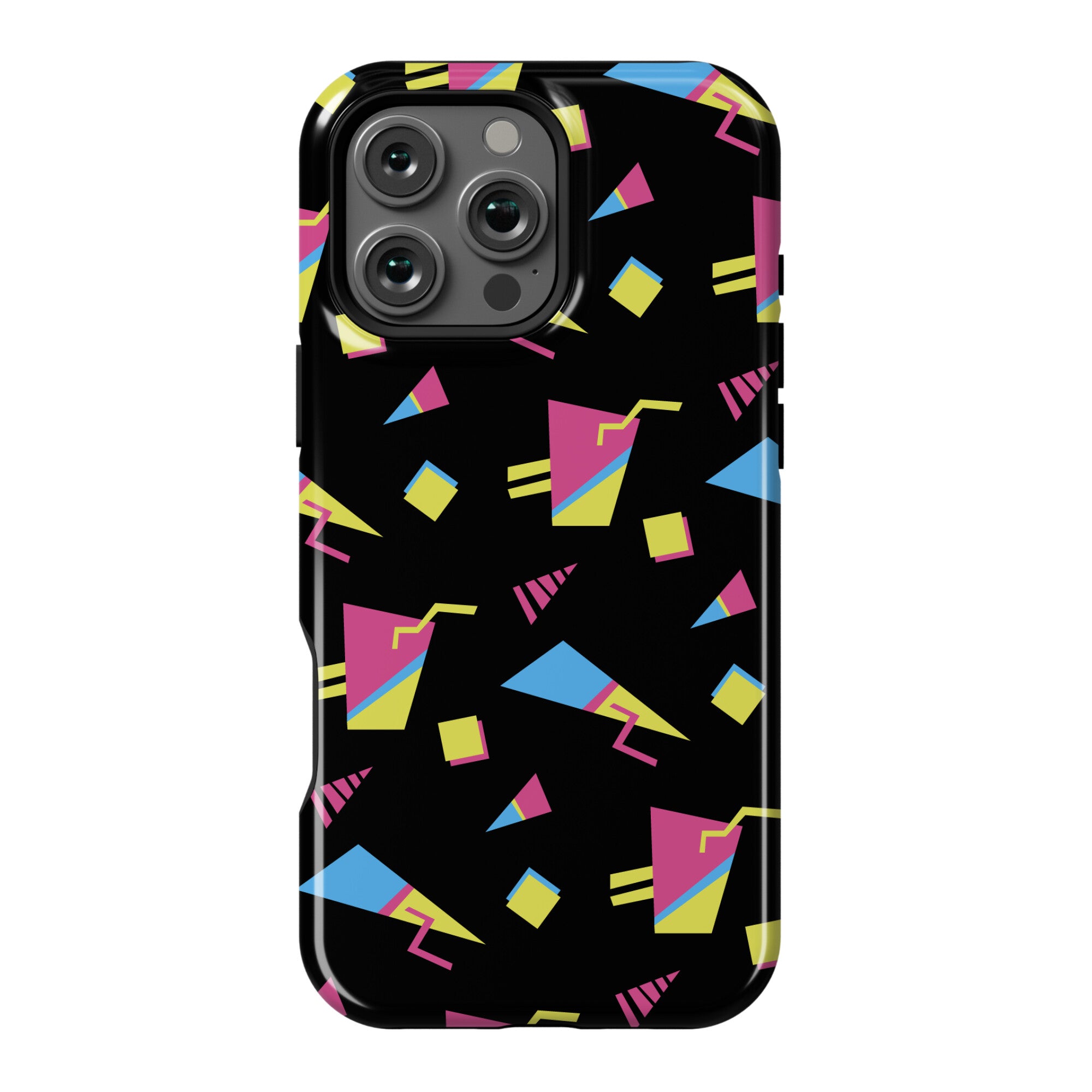 Black 80s/90s Pattern Phone Case