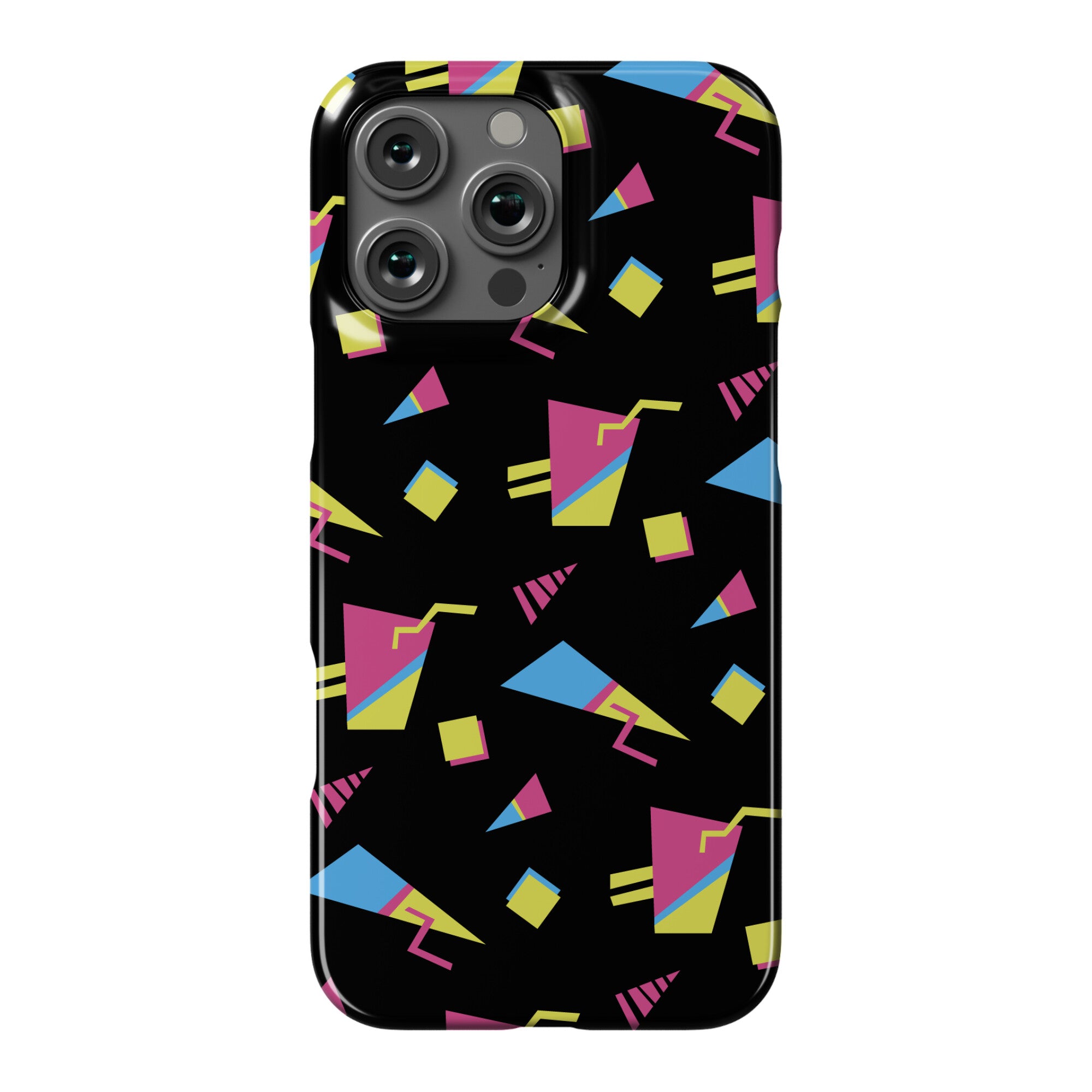 Black 80s/90s Pattern Phone Case