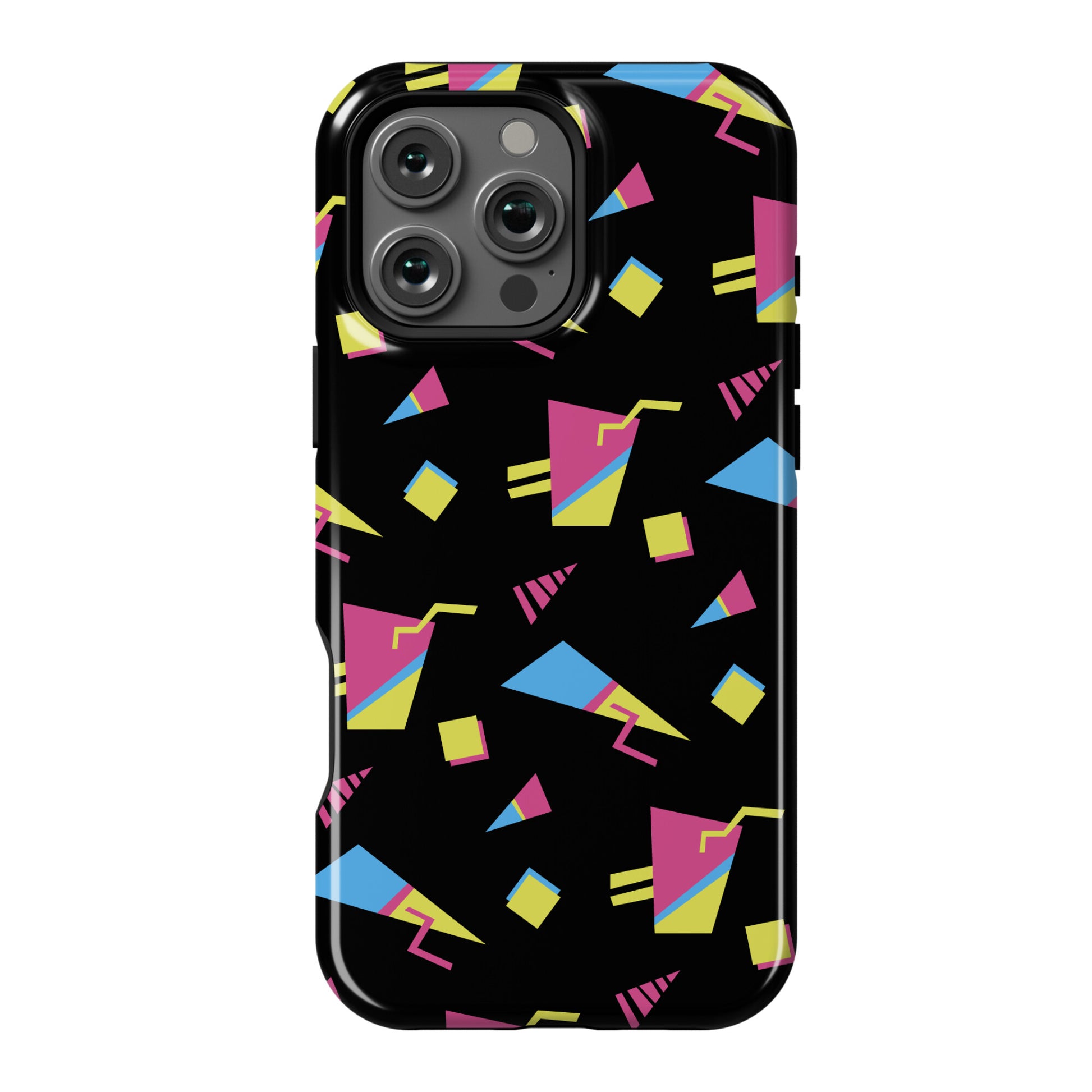 Black 80s/90s Pattern Phone Case