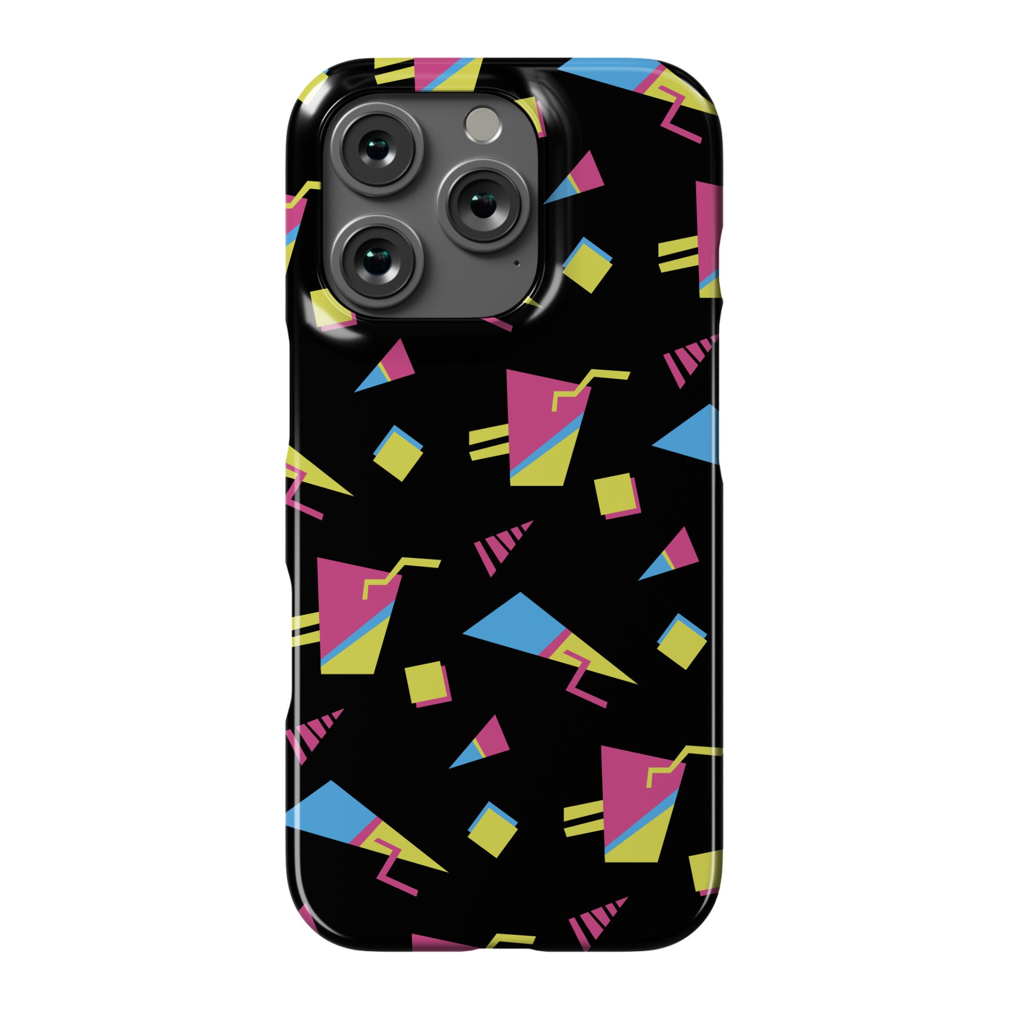 Black 80s/90s Pattern Phone Case