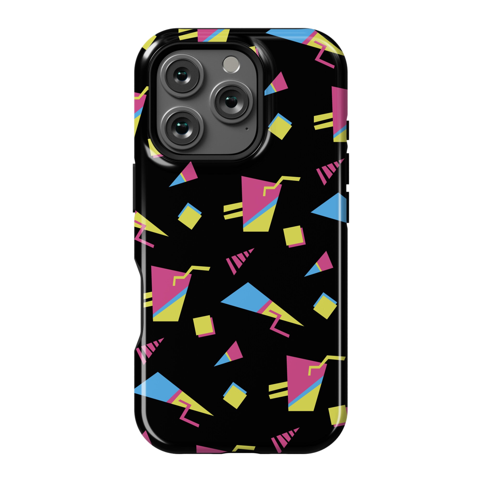 Black 80s/90s Pattern Phone Case