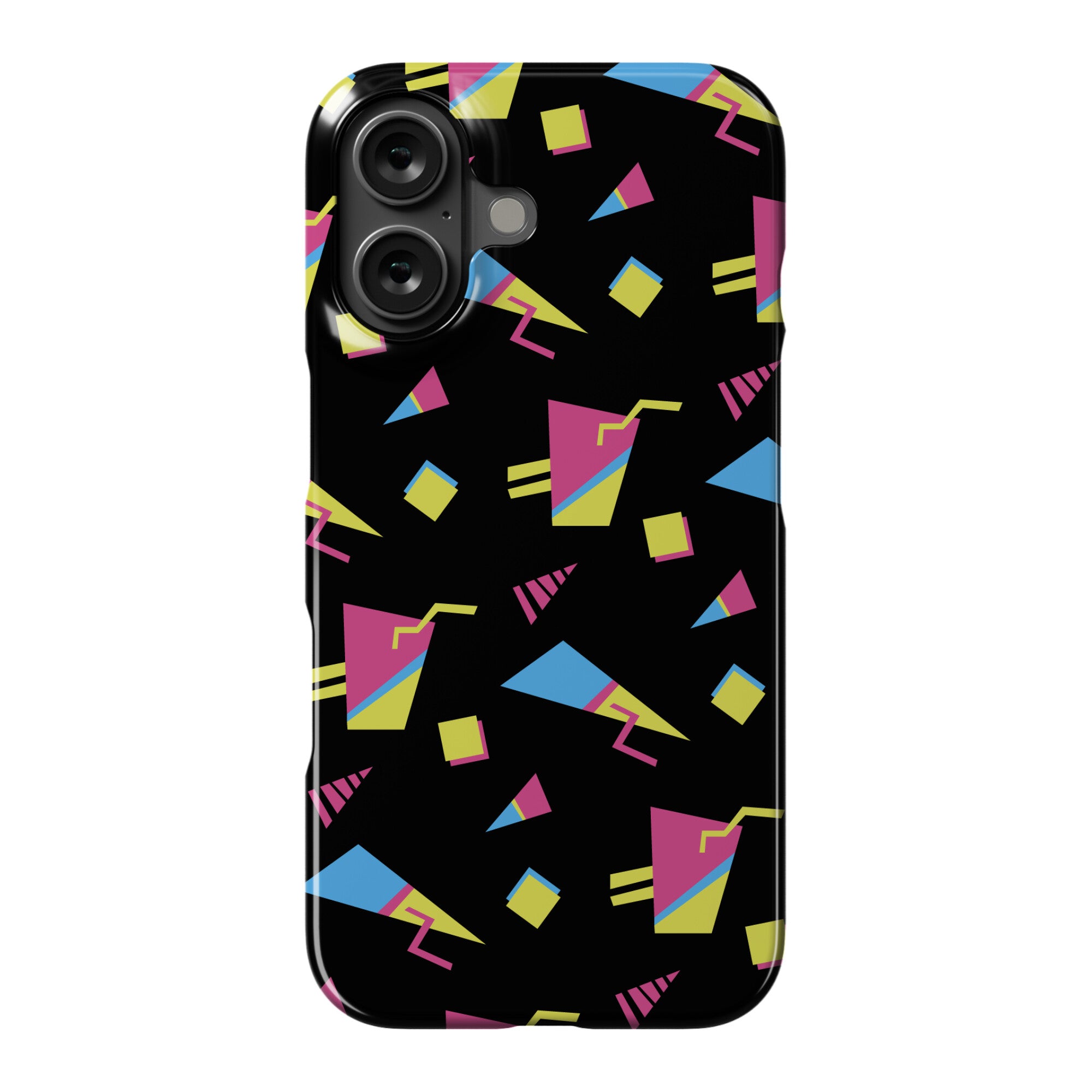 Black 80s/90s Pattern Phone Case