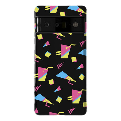 Black 80s/90s Pattern Phone Case