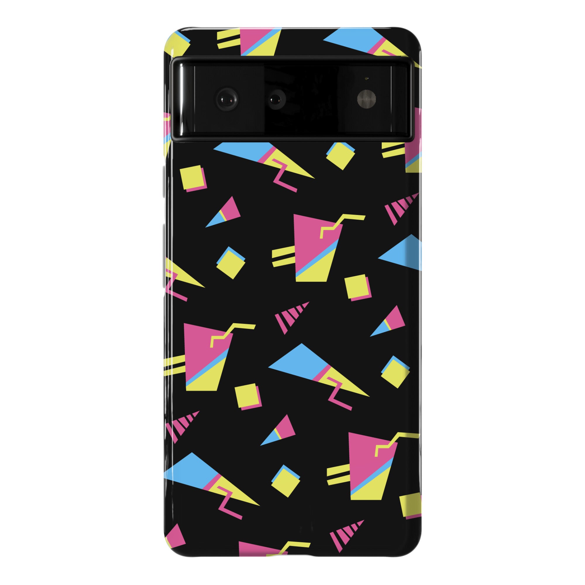 Black 80s/90s Pattern Phone Case