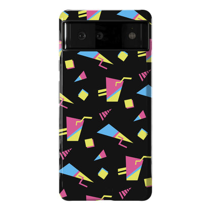 Black 80s/90s Pattern Phone Case
