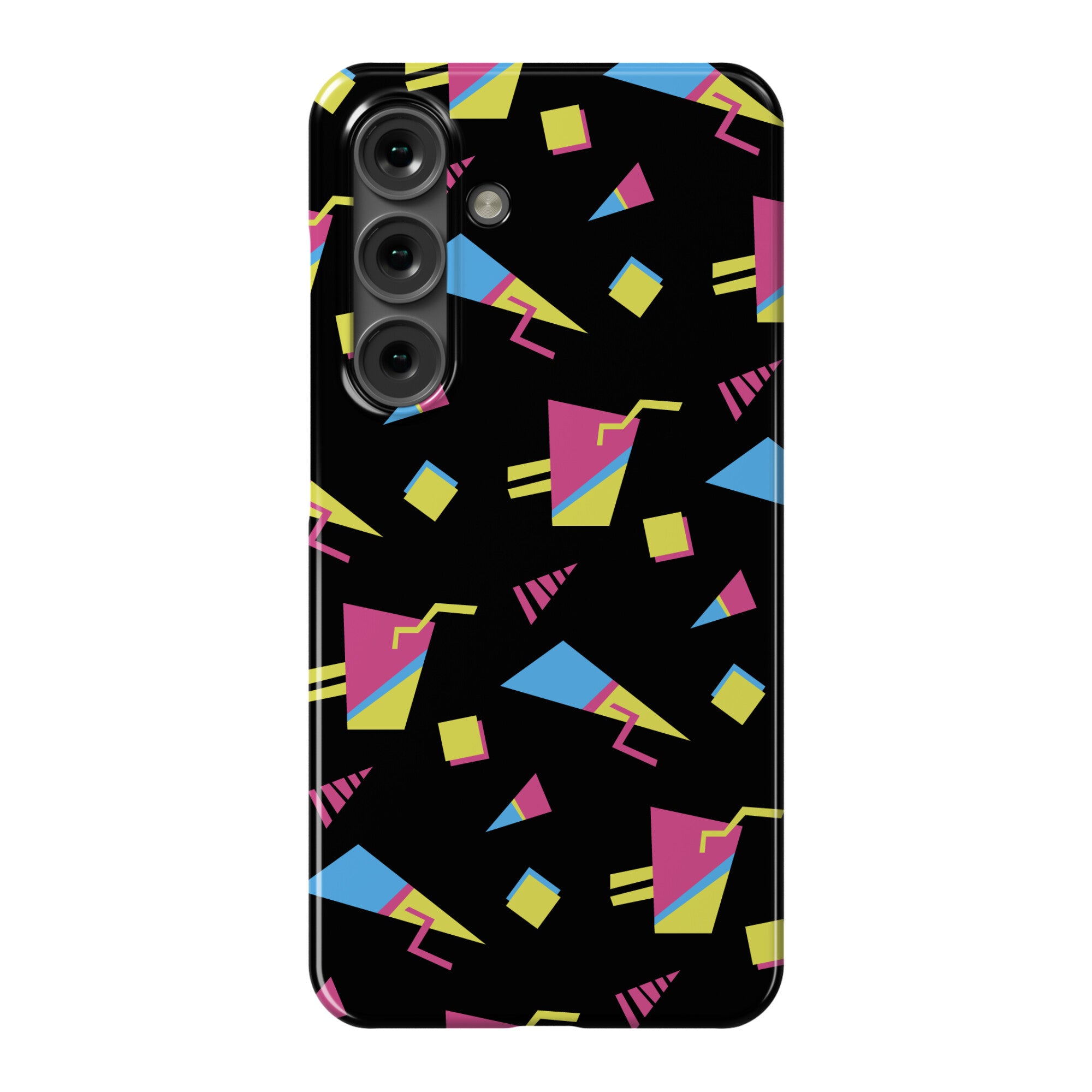 Black 80s/90s Pattern Phone Case