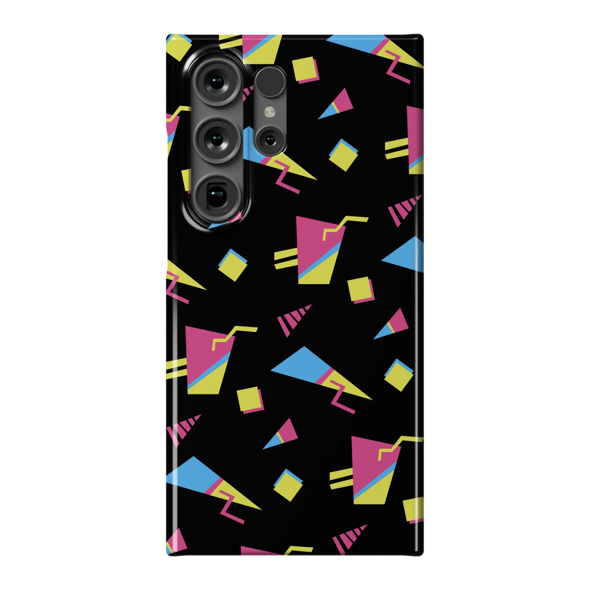 Black 80s/90s Pattern Phone Case
