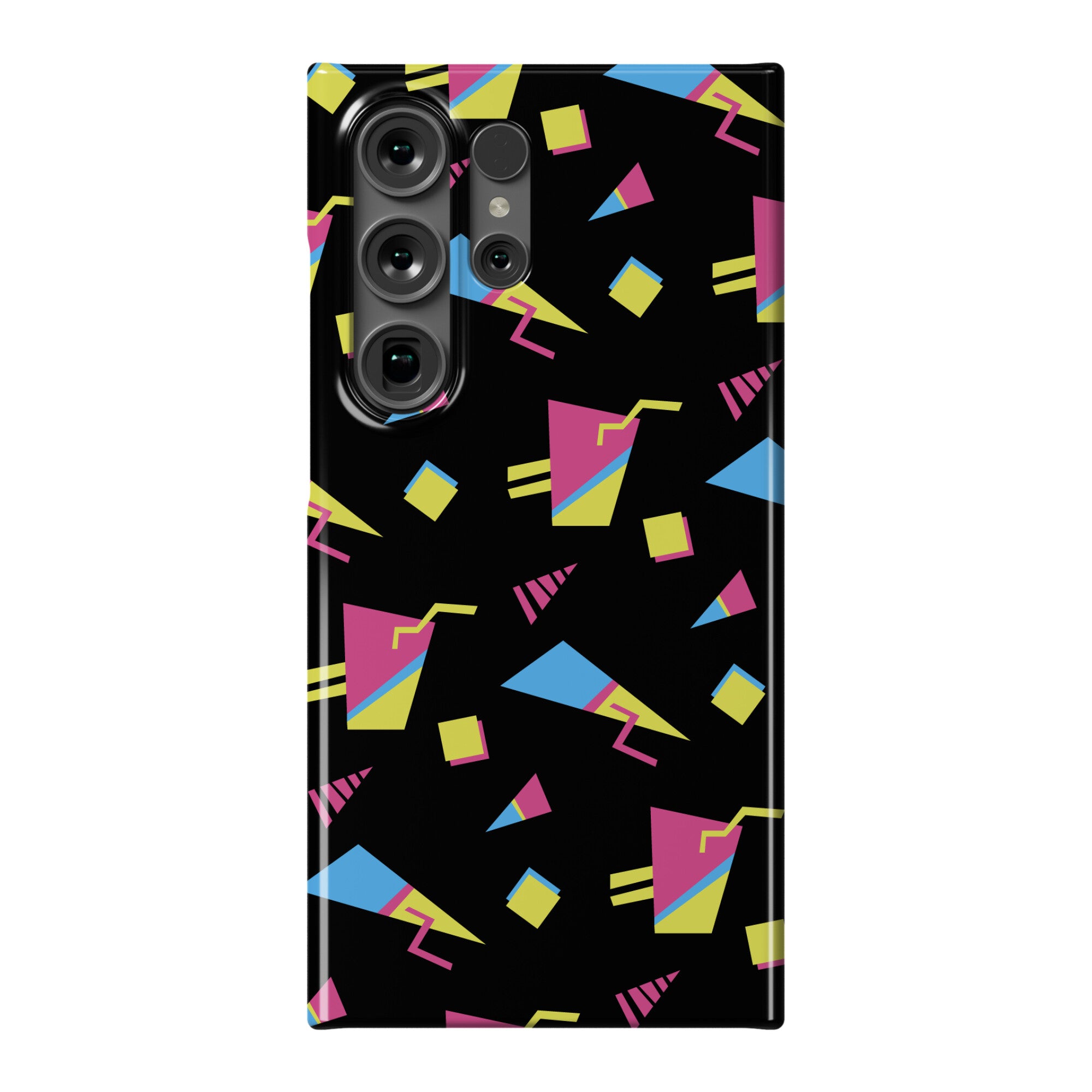 Black 80s/90s Pattern Phone Case