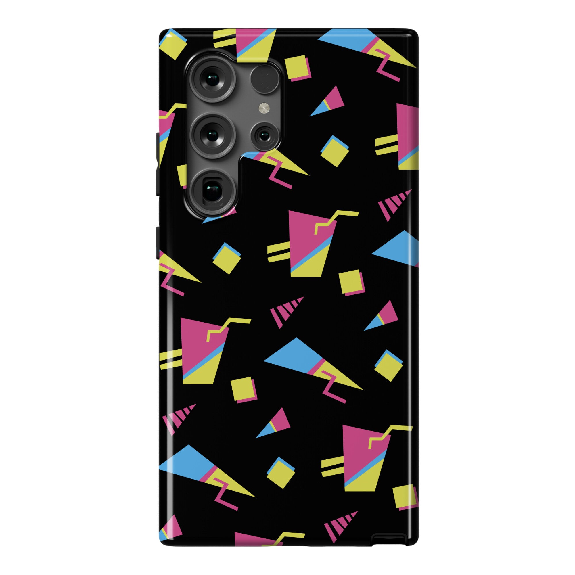 Black 80s/90s Pattern Phone Case