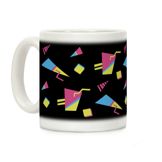 Black 80s/90s Pattern Coffee Mug