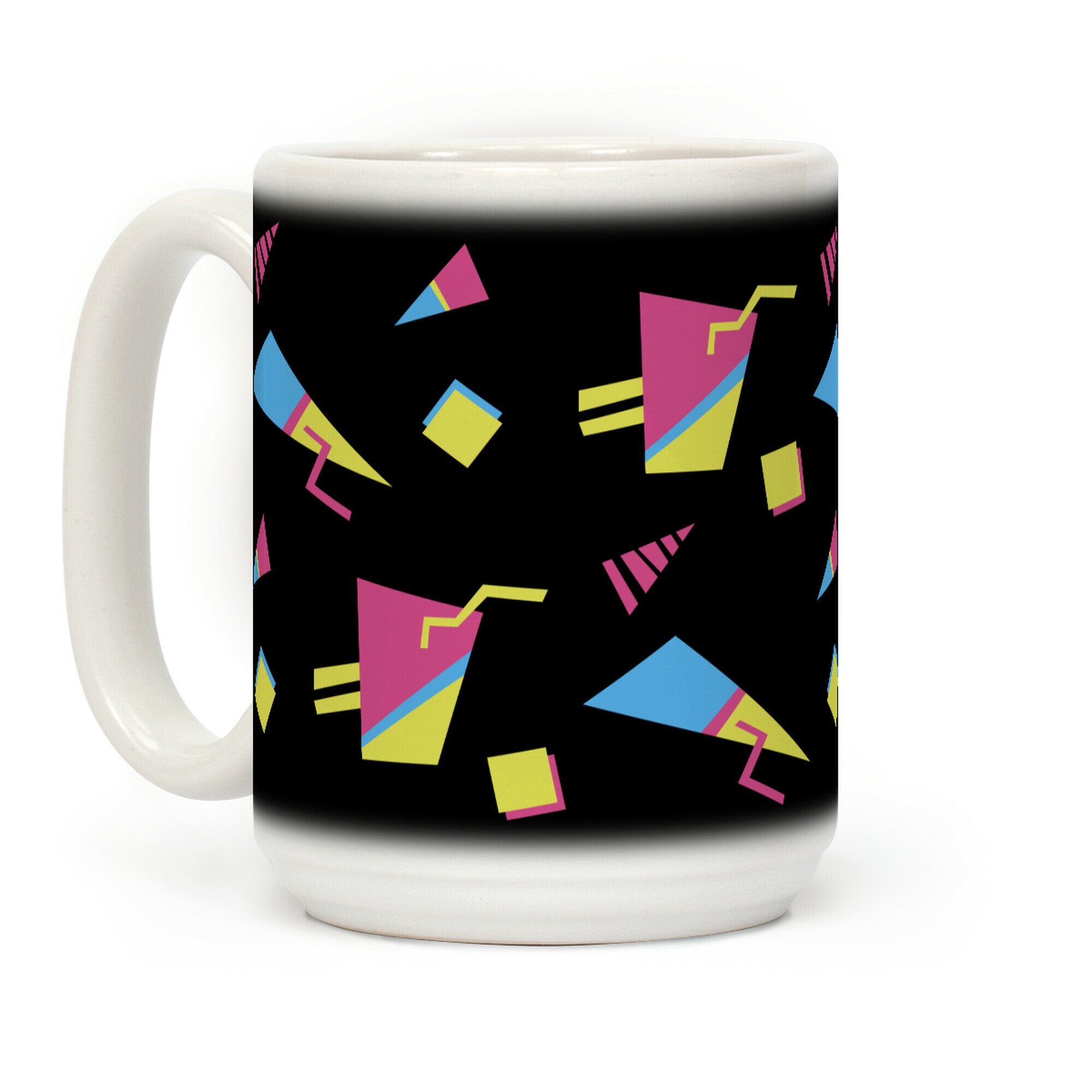 Black 80s/90s Pattern Coffee Mug