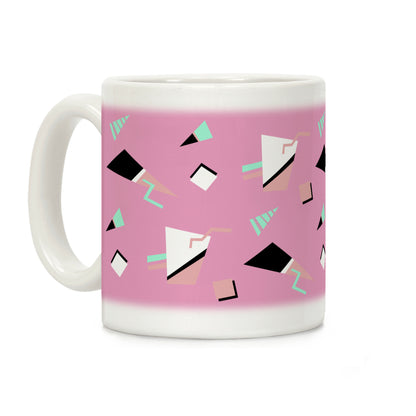 Mauve 80s/90s Pattern Coffee Mug