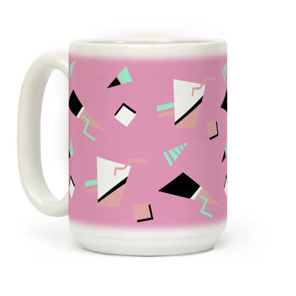 Mauve 80s/90s Pattern Coffee Mug