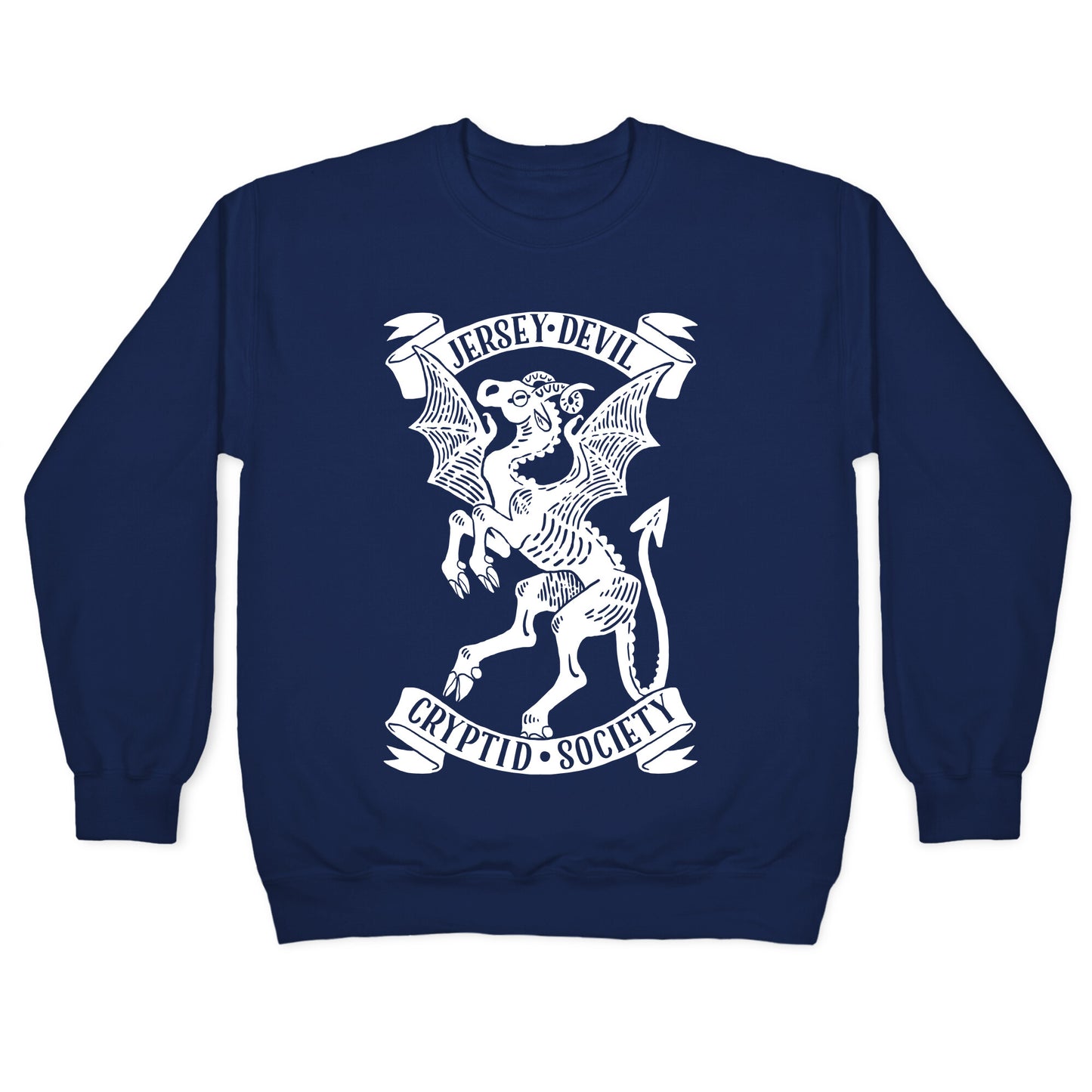 Jersey Devil Cryptid Society Crewneck Sweatshirt