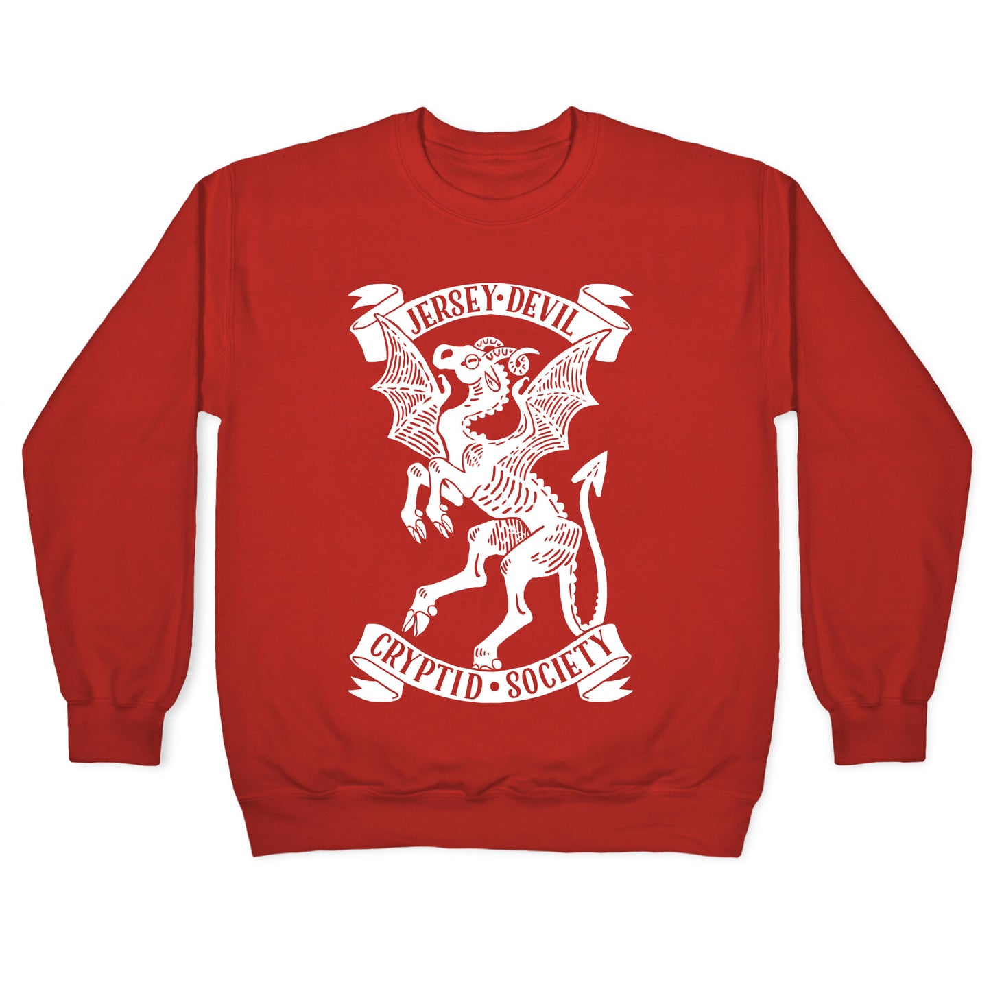 Jersey Devil Cryptid Society Crewneck Sweatshirt