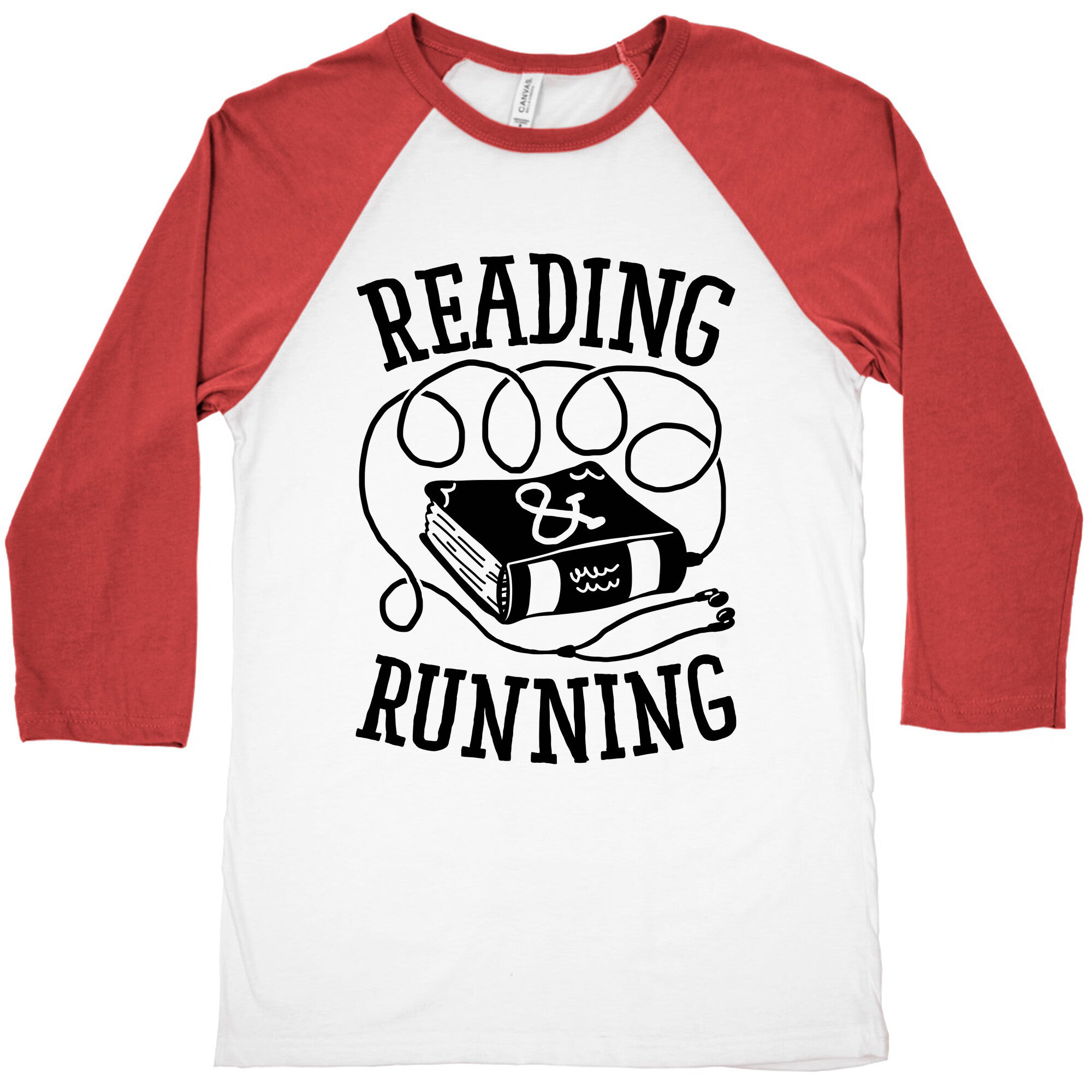 Reading & Running Baseball Tee