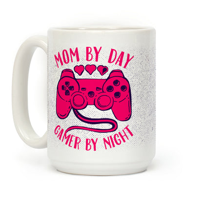 Mom By Day Gamer By Night Coffee Mug
