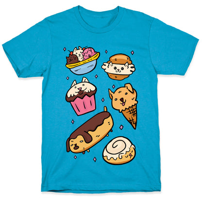 Kawaii Food Dogs Unisex Triblend Tee