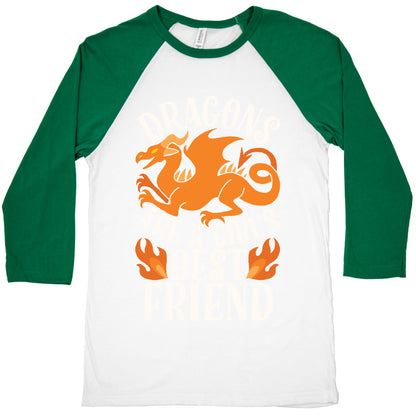 Dragons Are A Girl's Best Friend Baseball Tee