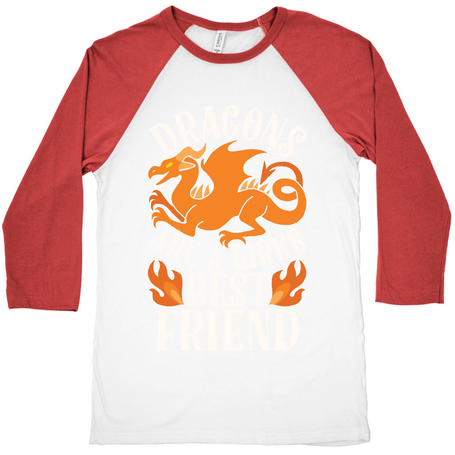 Dragons Are A Girl's Best Friend Baseball Tee