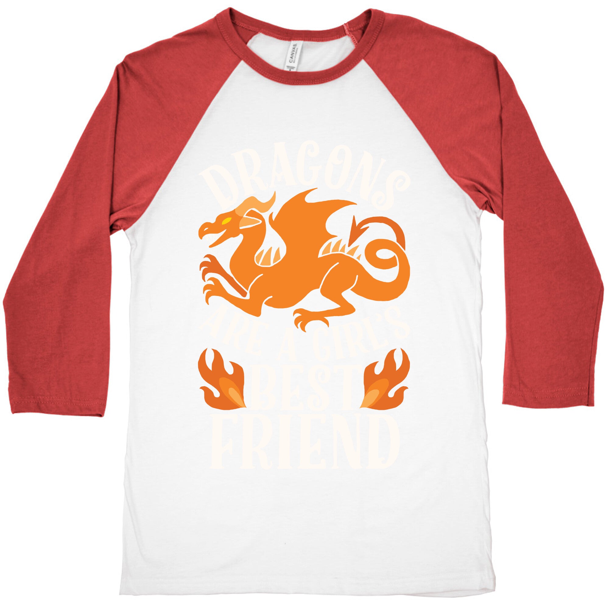 Dragons Are A Girl's Best Friend Baseball Tee